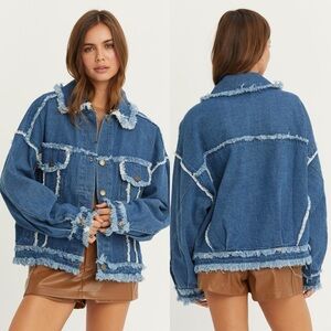 165. Denim Jean Jacket 100% Cotton